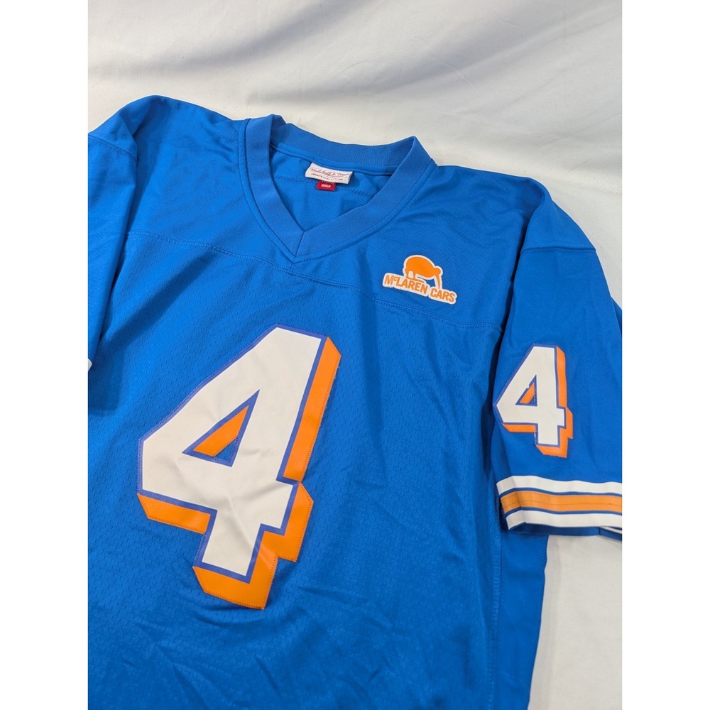 McLaren x Mitchell and Ness F1 USA #4 Norris Blue Football Jersey Mens Size XL